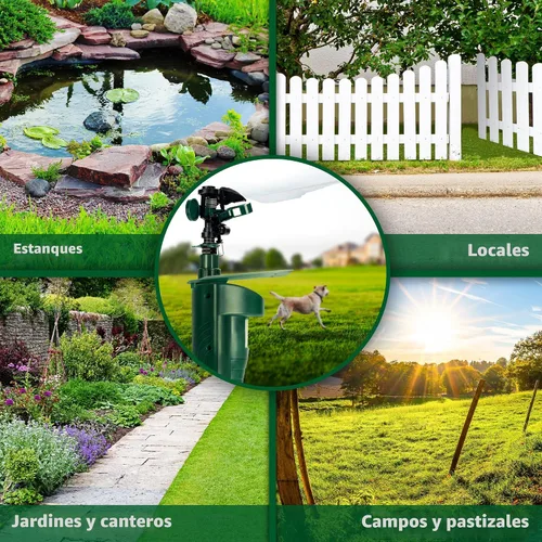 Miniatura 6 de GARDIGO® Repelente de animales con chorro de agua Repelente de aves, repelente de garzas y gatos Aspersor activado por movimiento Rango