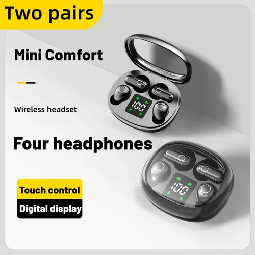 Miniatura 3 de 2-in-1 Mini Invisible Sleep Bluetooth Earbuds,Small Wireless Sleep Headphones for Side Sleepers,Bluetooth 5.4 Bass Stereo Sound Over-Ear