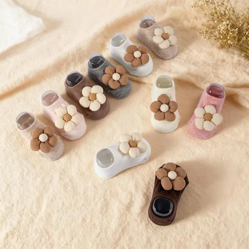 Miniatura 3 de Calcetines de algodón con agarre antideslizante para bebés, bebés, niñas, regalos para niñas