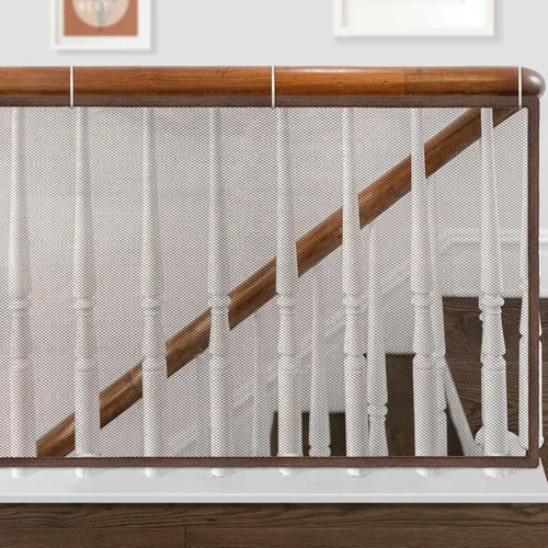 Miniatura 11 de Banister Guard - Red de seguridad infantil de 6.6 x 2.6 pies, barandilla para escaleras, barandillas de malla para niños, juguetes, mascotas