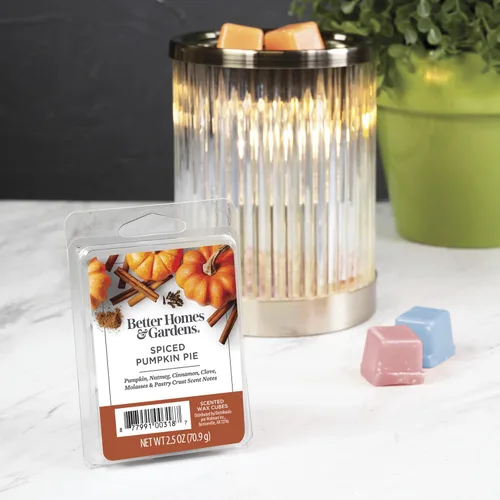 Miniatura 4 de Better Homes and Gardens - Cubos de cera perfumados de 2.5 onzas, paquete de 2 (pastel de calabaza especiado)