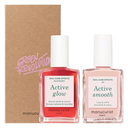 Miniatura 14 de Manucurist Active Icons Duo - Juego de esmaltes de uñas Active Bright, Active Plump - Fortalecedor de uñas, esmalte iluminador y cuidado, regalos