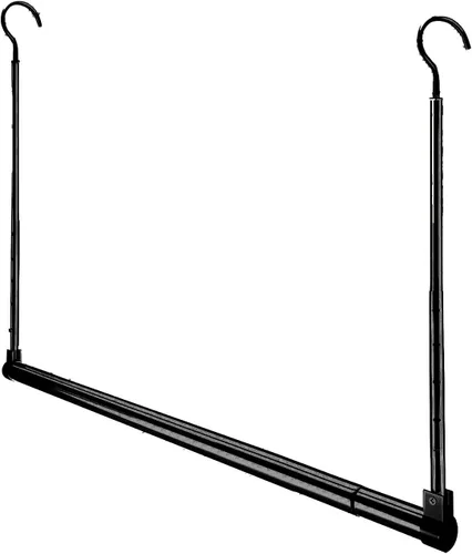 Barra de armario ajustable para colgar, barra extensora para colgar, organizador colgante de armario, barra de armario resistente, barra para colgar