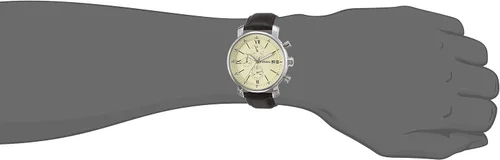 Miniatura 4 de Fossil Rhett Reloj cronógrafo de cuero - marrón oscuro Bq1007 plateado Cronógrafo