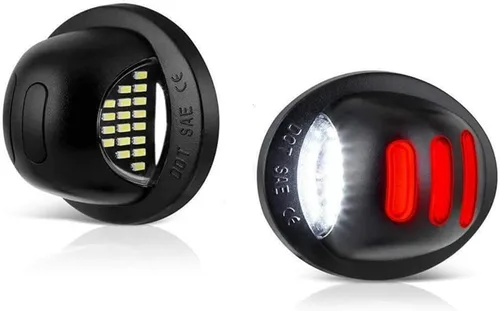 2 unids blanco LED luz de matrícula número de coche montaje de lámpara de tubo RedSMD luz corriente lámpara para 1999-2016 Ford F-150 F-250 F-350