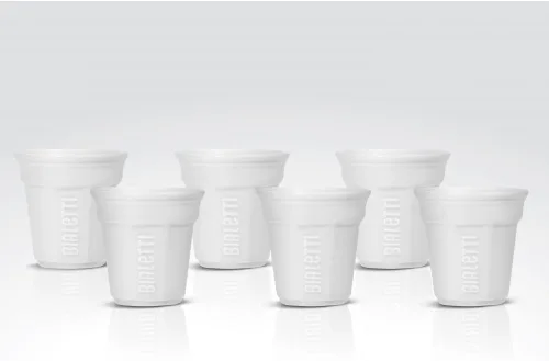 Miniatura 5 de Bialetti Juego de tazas de cerámica para café expreso, multicolor (6 unidades)