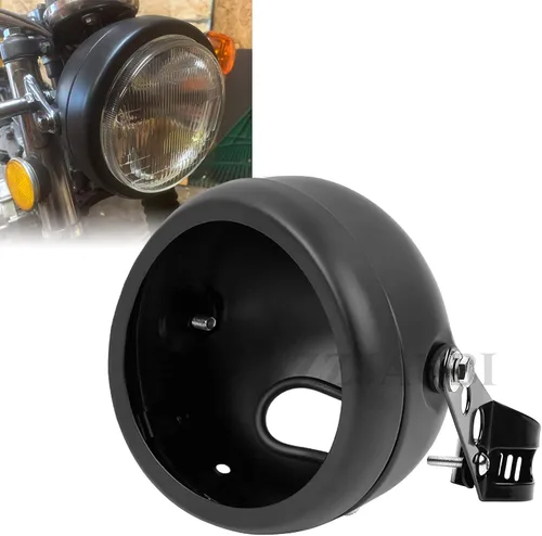 Miniatura 10 de Faro LED para motocicleta, 5-3/4 pulgadas, redondo, cromado, proyector LED con DRL blanco compatible con XL883N/FLSTS/XG750/FXDWG/XL1200V