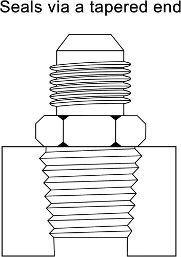 Miniatura 4 de EVIL ENERGY 4AN macho Flare a 1/8 "NPT adaptador de montaje de tubería de aluminio recto negro