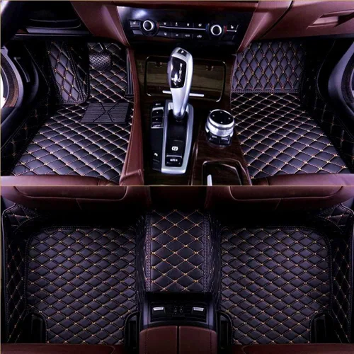 Miniatura 21 de Alfombrillas de automóvil personalizadas para Audi A1, A2, A3, A4, A5, A6, A7, A8, R8, TT, Q2, Q3, Q5, Q7, Q8, e-tron (negro beige)