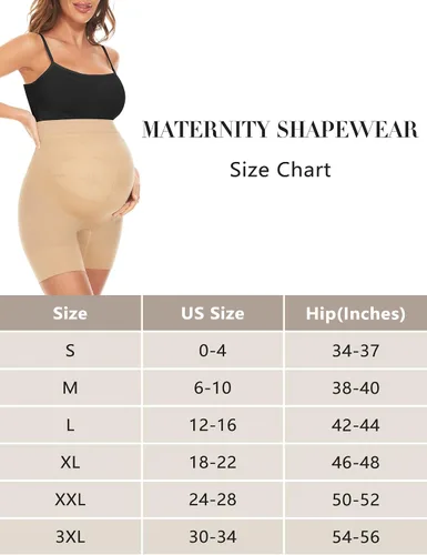 Miniatura 6 de Fajas moldeadoras de maternidad sin costuras para vestidossobre el vientre medio muslo para embarazo, debajo del vestido