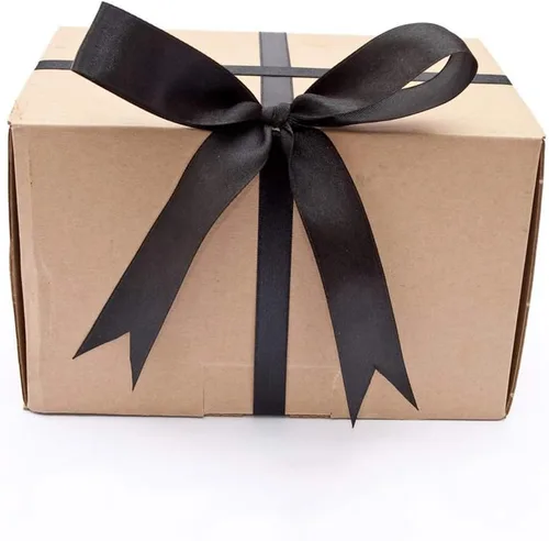Miniatura 7 de LIUYAXI Cinta negra de doble cara, 1-1/2 pulgadas x 50 yardas, uso para envoltura de regalos, ramos de flores, fabricación de lazos, decoración
