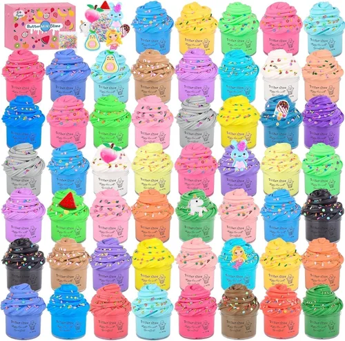Miniatura 8 de Cloud Slime - Paquete de 15 fundas coloridas para niñas y niños, suministros divertidos de recuerdos de fiesta, kit de slime a granel perfumado