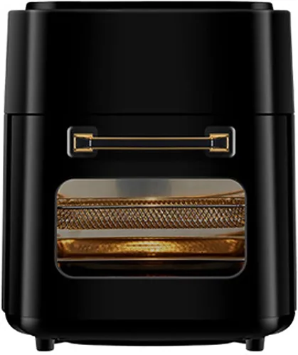 Horno freidora de aire digital de 15 litros con circulación de aire rápida, sin aceite, pantalla LED, cesta antiadherente, temporizador de 60