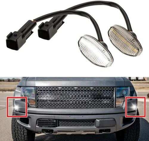 Miniatura 13 de Kits de luces LED F150 para parrilla delantera 2010-2014 Ford F150 SVT Raptor Pick Up 2017-2019 Ford Raptor parrilla delantera Kits de luces