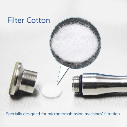 Miniatura 4 de 100 filtros de microdermabrasión, almohadillas filtrantes redondas de algodón, 1.575 pulgadas, eliminación de puntos negros, accesorios