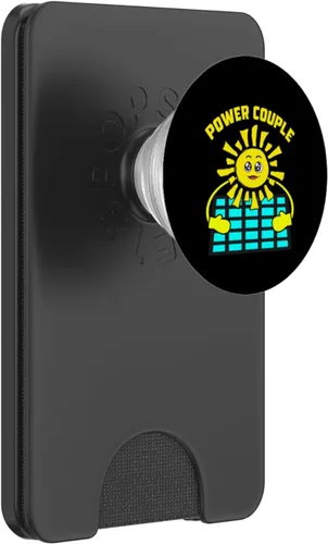 Miniatura 7 de Power Couple Sun and Solar Panel Energy PopSockets Adhesive PopGrip