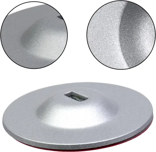 Miniatura 4 de Placa de seguridad adhesiva de anclaje, placa de bloqueo para laptop con ranura, placa de bloqueo universal para laptop, monitor, teléfono Plateado