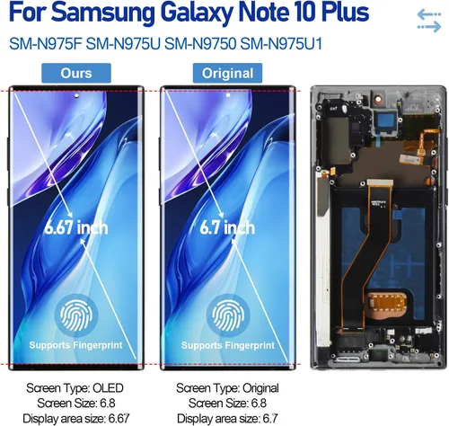 Miniatura 2 de OLED para Samsung Galaxy Note 10 Plus/Note 10 Plus 5G Reemplazo de pantalla SM-N975 SM-N976 6.8 "Pantalla LCD táctil digitalizador Asamblea