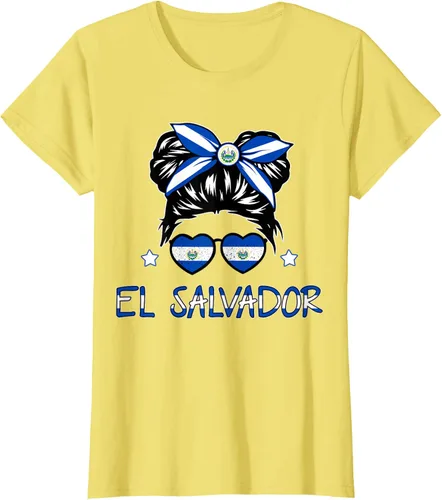 Miniatura 28 de Camiseta de El Salvador para Niñas Bandera Patrimonio Hispano Salvadoreño
