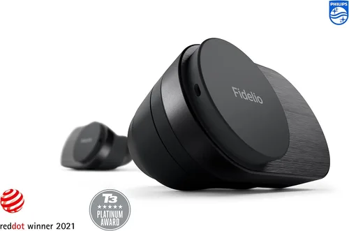 Miniatura 11 de Auriculares inalámbricos Philips Fidelio T1 con cancelación activa de ruido Pro+, calidad de audiófilo, color negro