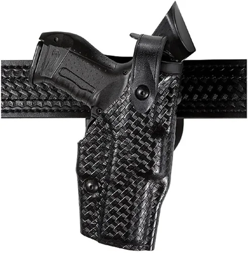 Miniatura 30 de Safariland 6360 ALS/SLS Mid-Ride Duty Rated Level III Retention Holster STX negro brillante.