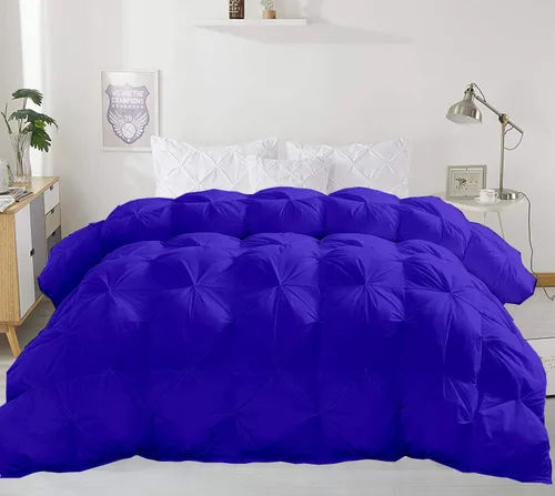 Miniatura 24 de Juego de ropa de cama plisada de 3 piezas de 100% algodón (edredón + 2 fundas de almohada), tamaño individual