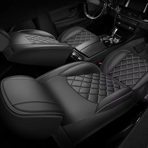 Miniatura 7 de Fundas para Asientos de Coche Compatibles con Nissan Leaf 2011-2025 2026, Juego Completo Personalizado de Fundas de Asiento de Piel Sintética