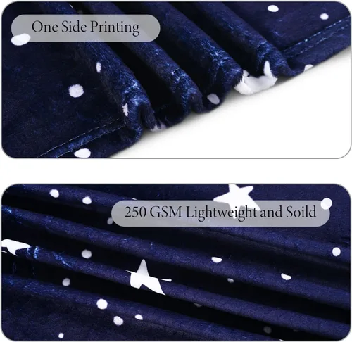 Miniatura 4 de RosieLily Mantas ligeras de estrellas, regalos con estampado de constelación, franela suave y acogedora felpa celestial del zodiaco astrología
