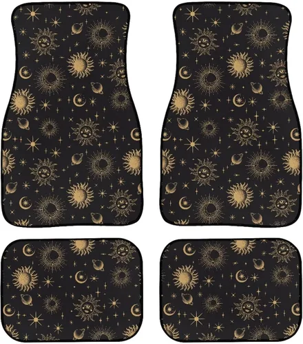 Miniatura 30 de YSTARDREAM Alfombrillas de hongo estrellado para automóvil para todas las estaciones para mujeres y hombres, alfombras de coche estrelladas
