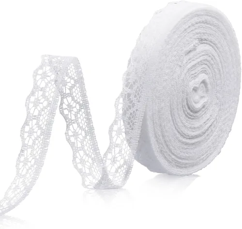 Miniatura 10 de Cinta de encaje, cinta de volantes, cinta de encaje negro de 6 yardas, adornos de cordones negros de 1.8 pulgadas de ancho, cintas delicadas