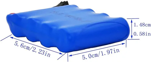 Miniatura 4 de Blomiky Paquete de 2 baterías Ni-Cd de 4.8 V 700 mAh y 2 cables USB adecuados para SY-E511 RC Excavadora C181 C182 C185 escala 1/18 RC Truck