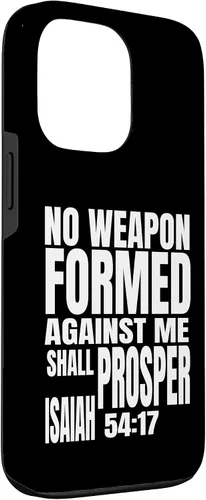 Miniatura 3 de iPhone 13 Pro No hay arma formada contra mí prosperará Isaías 54:17