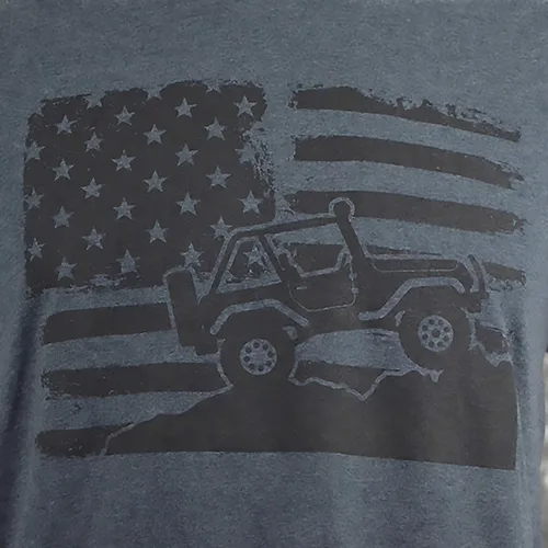 Miniatura 8 de Americana Off-Road en un oscuro Heather T Shirt