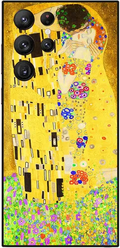 Miniatura 67 de Berkin Arts Funda compatible con Samsung Galaxy S22 Ultra, funda de silicona Art Nouveau Floral Flower (Clematis by Alphonse Mucha)