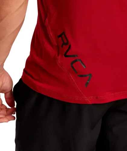 Miniatura 5 de RVCA Camiseta deportiva de manga corta con cuello redondo para hombre