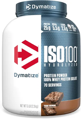 Miniatura 24 de Dymatize x Dunkin' Glazed Donut ISO100 Proteína de suero en polvo, 0.88 oz de proteína, 0.19 oz de BCAA, 120 Cal., Sin gluten, 0.04 oz de grasa