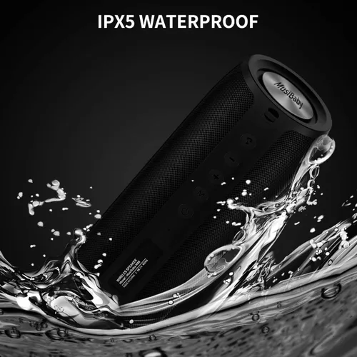 Miniatura 4 de Altavoz Bluetooth, altavoces Bluetooth MusiBaby M88, altavoz inalámbrico, altavoces Bluetooth inalámbricos, doble emparejamiento, Bluetooth 5.0