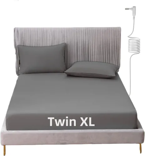 Miniatura 16 de Grounding - Sábana de cama tamaño King con cordón de 15 pies, 90% algodón orgánico + 10% fibra plateada, sábanas conductivas para un mejor sueño
