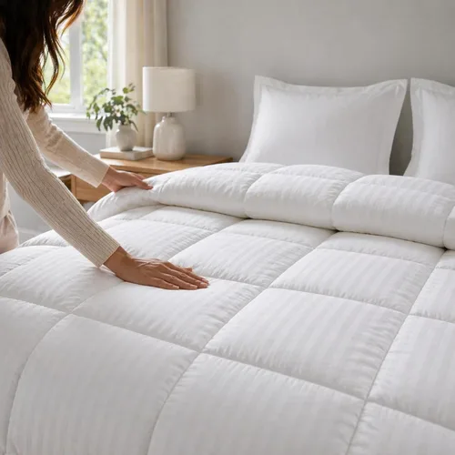 Miniatura 6 de Continental Bedding Affinity - Edredón alternativo de plumón, 100% algodón, funda de 300 hilos, relleno de edredón para todas las estaciones