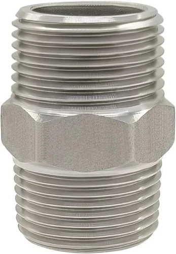 Miniatura 4 de Hooshing 4 piezas de pezón hexagonal 3/4 "macho NPT acero inoxidable 304 accesorios de tubería roscada para kit de preparación tubería casera