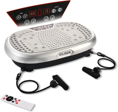Miniatura 11 de EILISON FitMaxx 3D XL Vibration Plate Exercise Machine - Whole Body Workout Vibration Platform w/Loop Bands - Lymphatic Drainage Machine for
