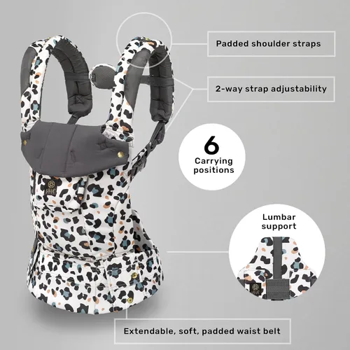 Miniatura 3 de LÍLLÉbaby Portabebés ergonómico completo 6 en 1 de bebé a niño pequeño con soporte lumbar (7-45 libras), porteo de bebé de 360 grados, orientado