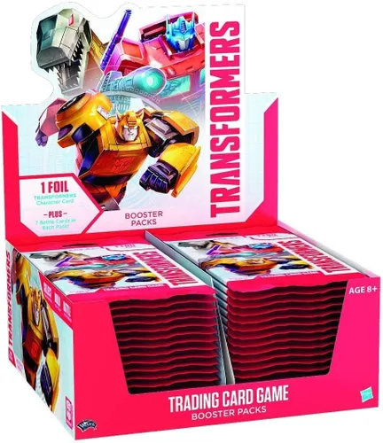Wizards of The Coast Transformers TCG: caja de refuerzo Rise of The Combiners | 30 paquetes de refuerzo | 8 cartas Transformers por paquete de