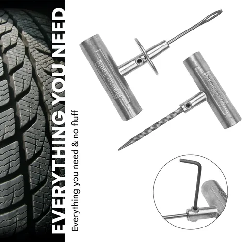 Miniatura 4 de Boulder Tools - Compact Tire Repair kit with Molle Storage Pouch. Heavy Duty Universal Tire Plug Kit, Easily Stores Inside Your UTV, ATV, Truck