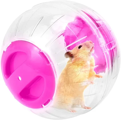 Miniatura 6 de Bola de ejercicio para hámster, rueda silenciosa para hámster, bola transparente para animales pequeños, para rata Dwar, alivia el aburrimiento