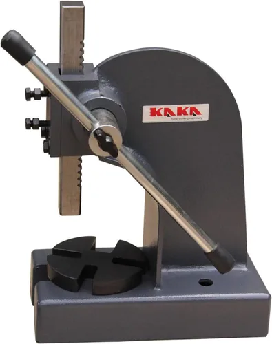 KAKA INDUSTRIAL Prensa de árbol, prensa manual de eje de 1 tonelada de capacidad, cuerpo de acero resistente, altura de 4 pulgadas, prensa manual