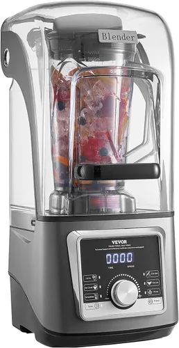 Miniatura 12 de VEVOR Licuadora Profesional para Batidos, 118 oz 1400W, con Motor Potente, Licuadora Multifuncional para Procesamiento de Alimentos con Cubierta