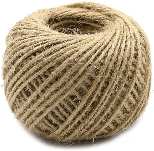 Miniatura 18 de Cuerda de yute verde de 54 yardas/rollo de 0.079 pulgadas, cuerda de cáñamo, cuerda gruesa fuerte, envoltura de cuerda gruesa, boda, manualidades