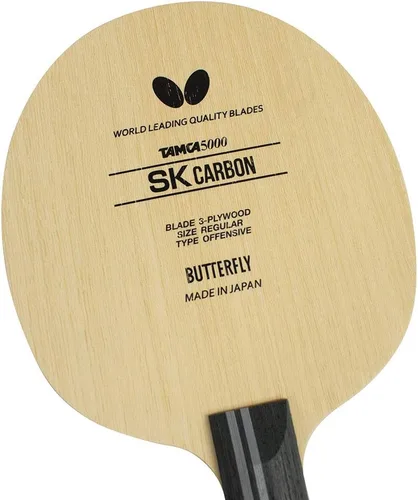 Miniatura 2 de Butterfly SK Carbon - Cuchilla de tenis de mesa TAMCA 5000 - Hoja de fibra de carbono - Cuchilla de tenis de mesa profesional Butterfly - Disponible