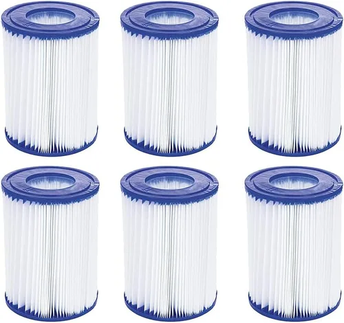 Miniatura 7 de WuYan Paquete de 2 filtros de piscina compatibles con cartucho tipo II, filtro de repuesto compatible con bomba de filtro de spa Lay Z